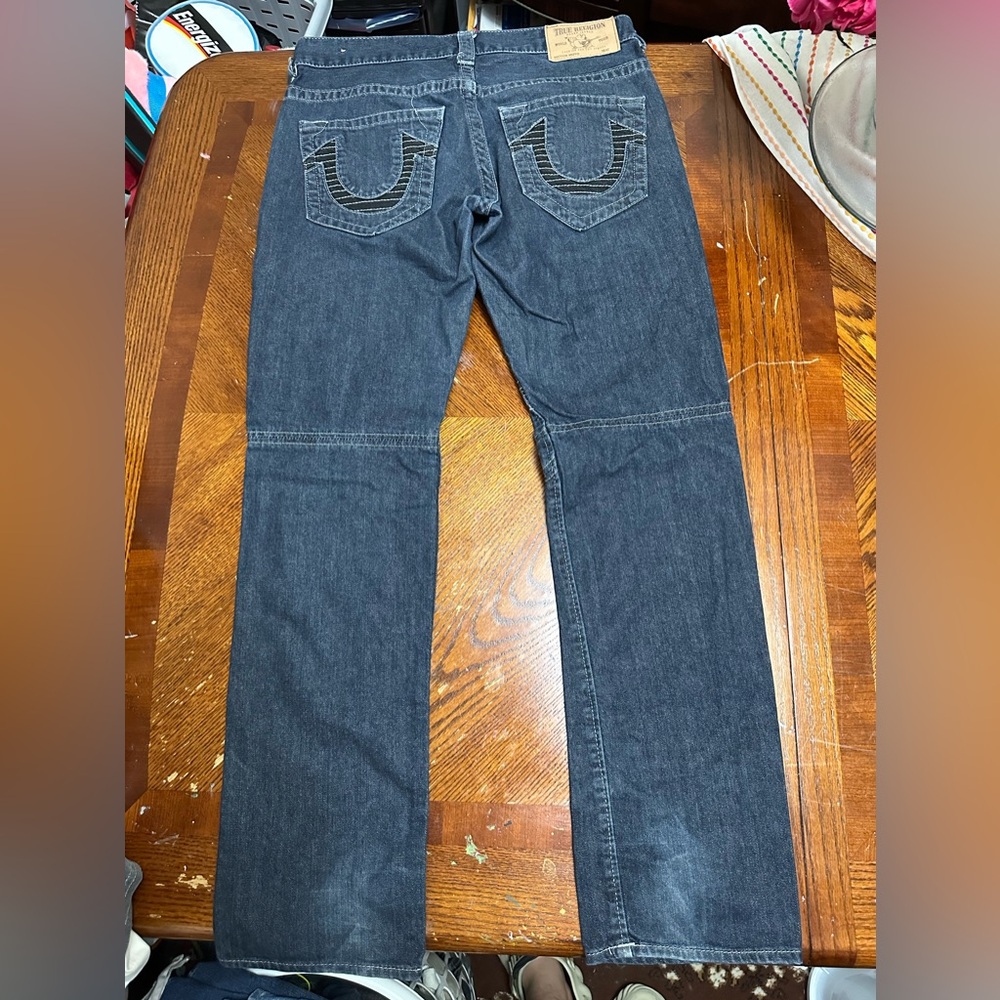 True Religion Moto Jeans Size 32W (Measurements on photos)